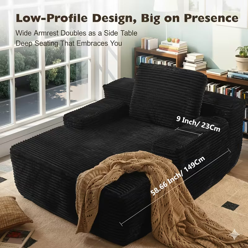 Comfy Flannel Plush Bean Bag Sofa Couch