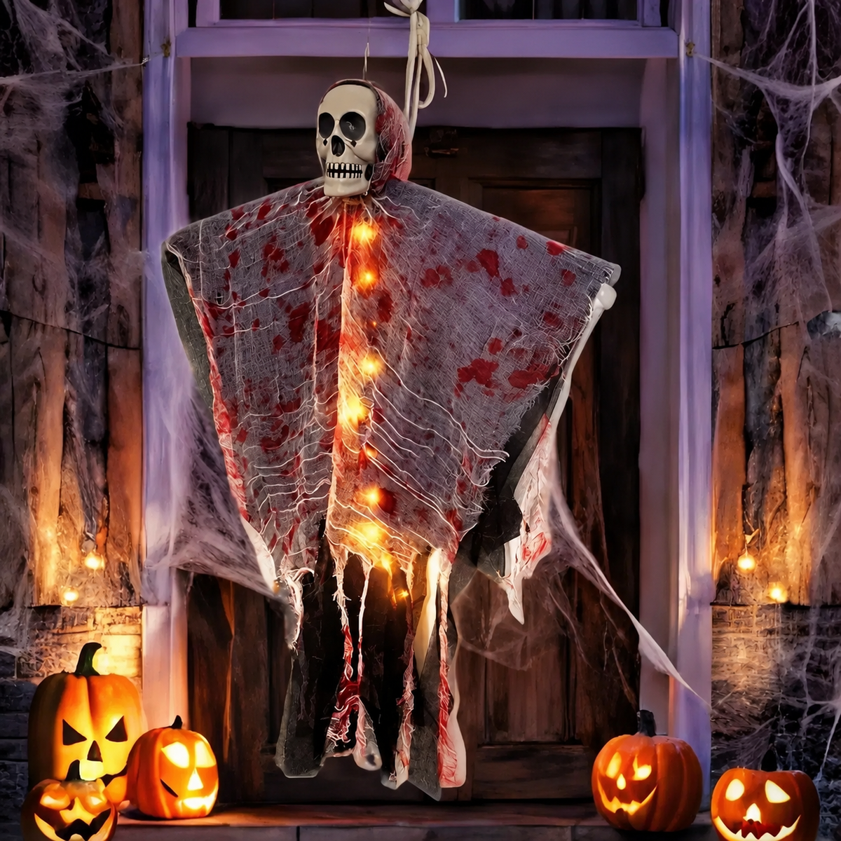 Halloween Luminous Outdoor Courtyard Skull Hanging Ghost