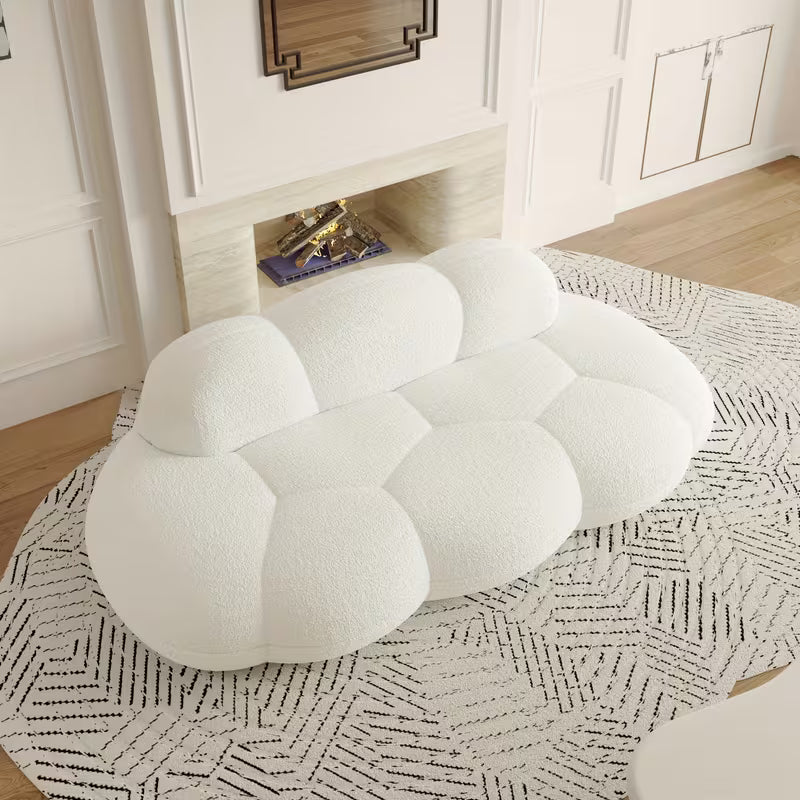 Upholstered Compressed Sofa Couch for Bedroom Living Room 