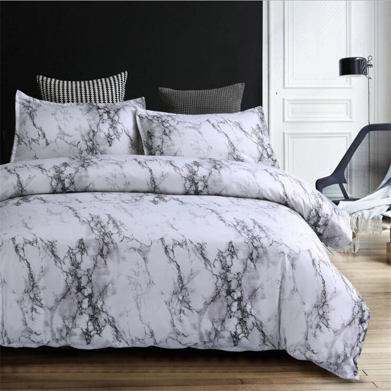 Marble Duvet Cover Bedding Set with Pillowcase