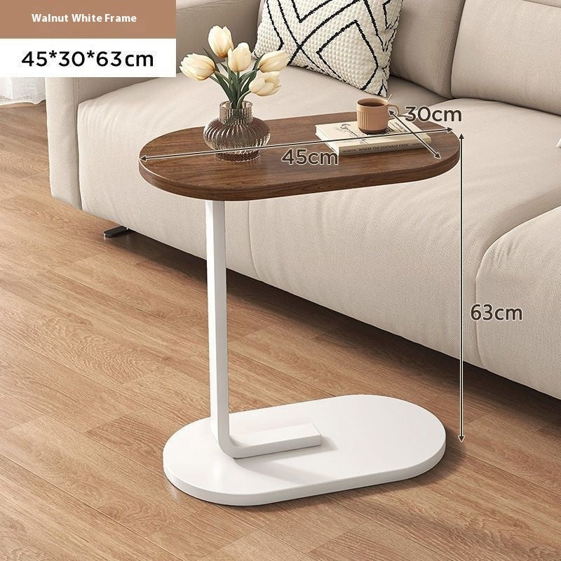 Flip Top C Shaped Bed Side Table Couch Laptop Desk