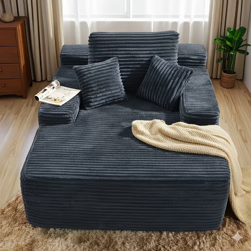 Comfy Flannel Plush Bean Bag Sofa Couch