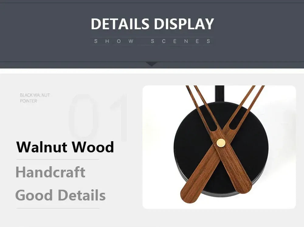 Designer Silent 3D Iron Art Wall Hanging Clock
