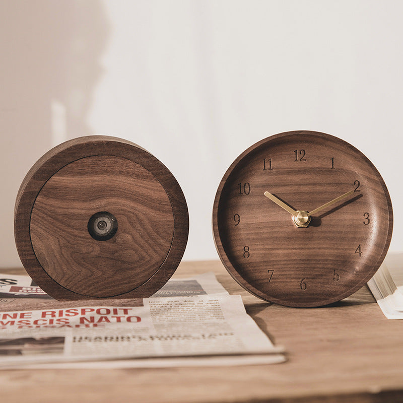 Minimal Wooden Silent Table Clock