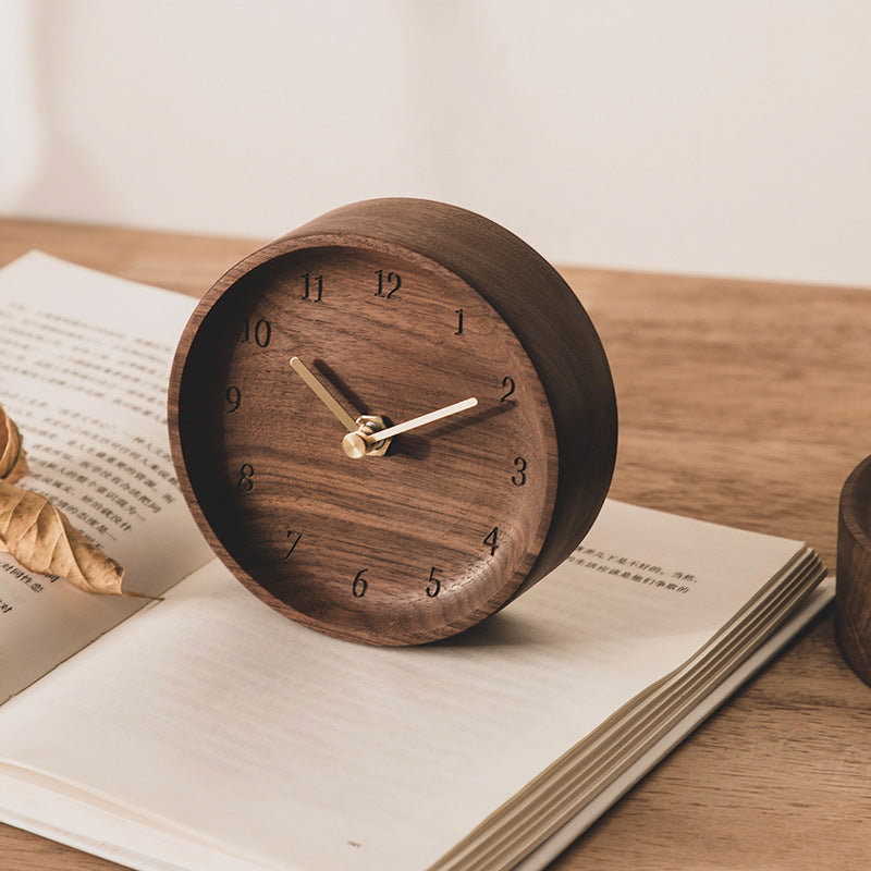 Minimal Wooden Silent Table Clock