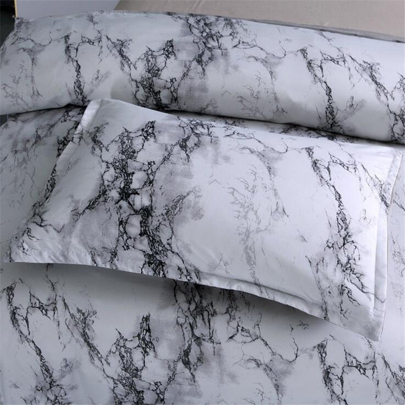 Marble Duvet Cover Bedding Set with Pillowcase