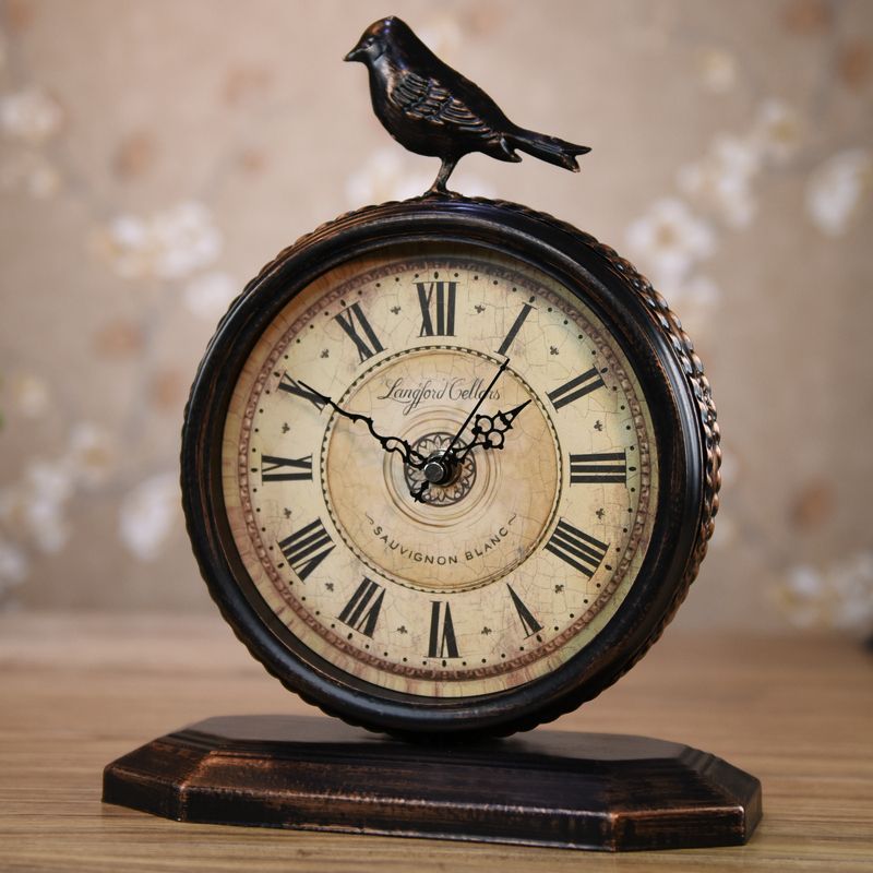 8-Inch Retro Mantel Clock Table Desk Clock