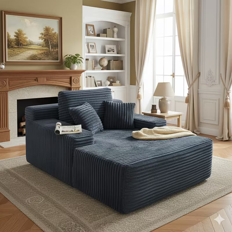 Comfy Flannel Plush Bean Bag Sofa Couch