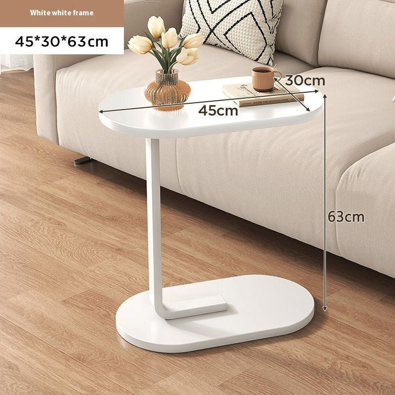 Flip Top C Shaped Bed Side Table Couch Laptop Desk