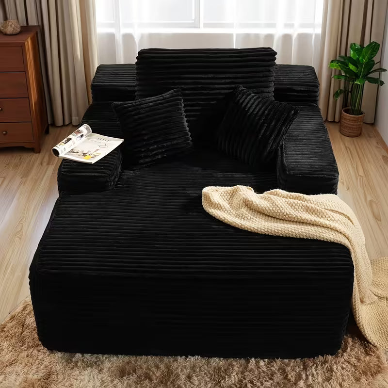 Comfy Flannel Plush Bean Bag Sofa Couch