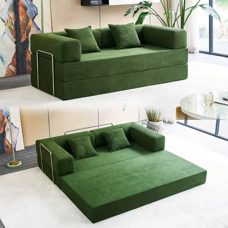 Folding Modular Convertible Sectional DIY Sofa Bed 