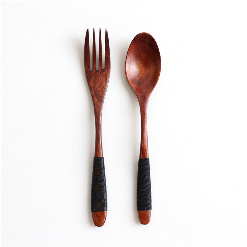 Muji Natural Wooden Spoon & Fork Cutlery Set
