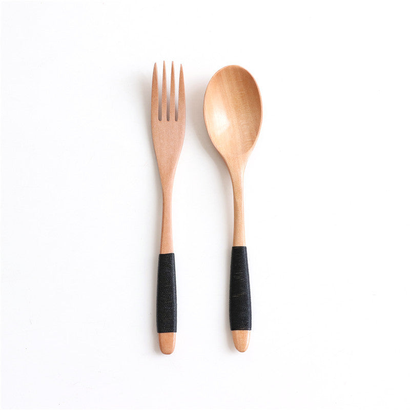 Muji Natural Wooden Spoon & Fork Cutlery Set