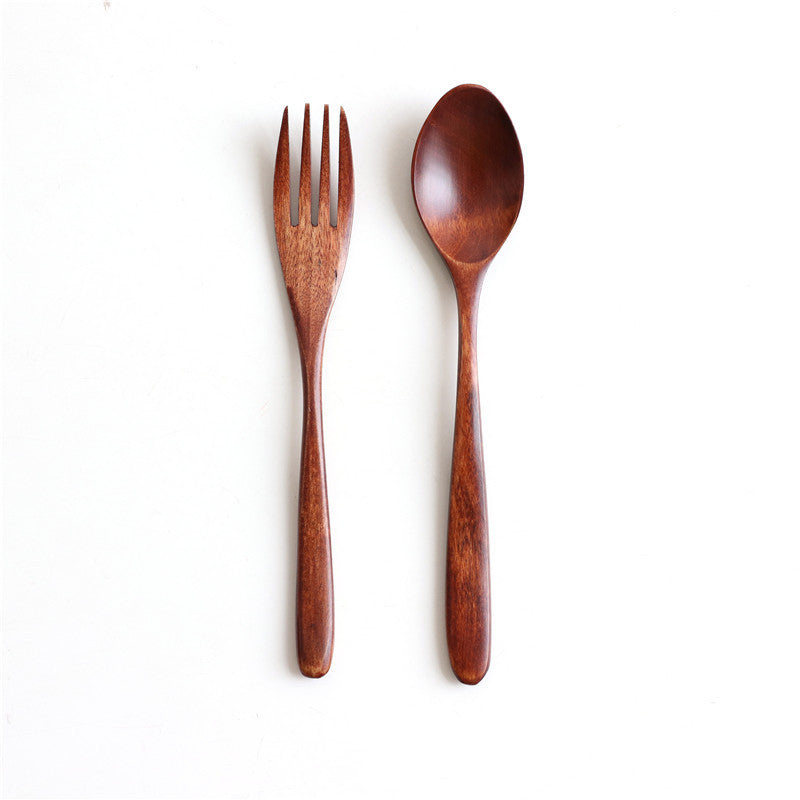 Muji Natural Wooden Spoon & Fork Cutlery Set