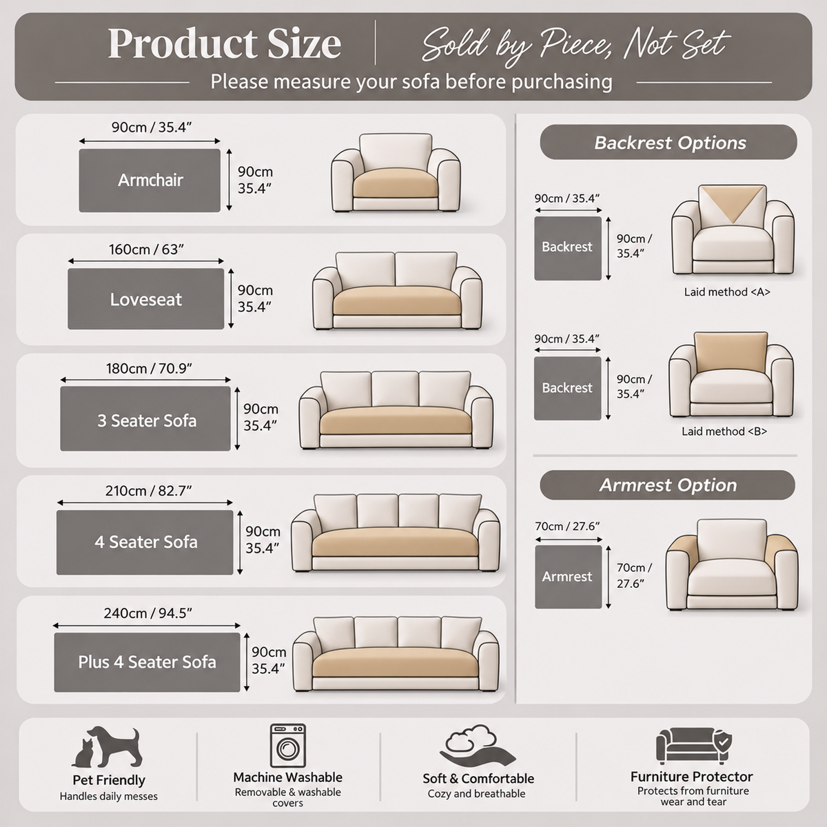 Bohemian Sofa Cushion Couch Cover Living Room