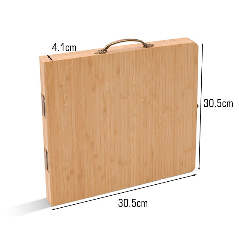 Bamboo Charcuterie Board Serving Platter Set