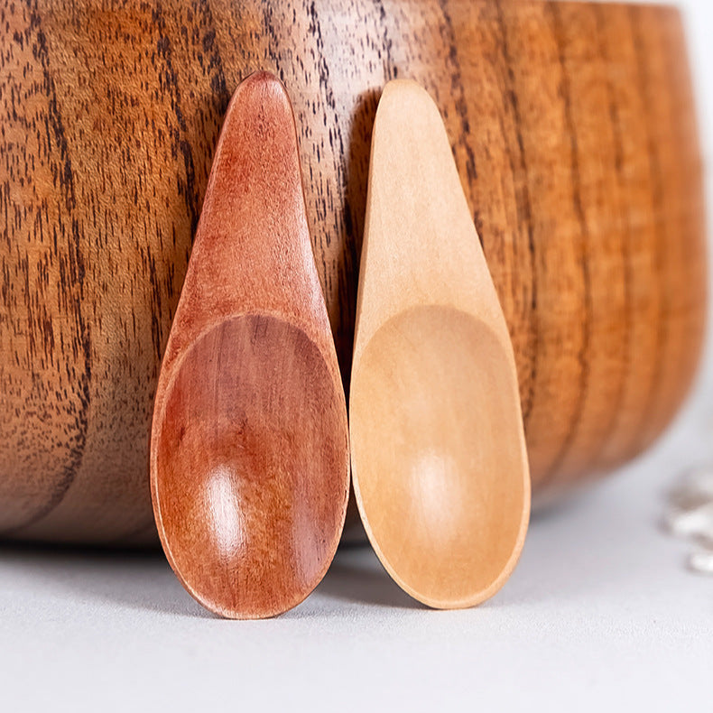 Wood Sugar Condiment Scoop Mini Tea Spoon
