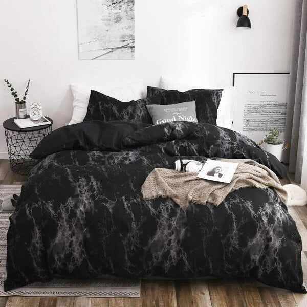 Marble Duvet Cover Bedding Set with Pillowcase