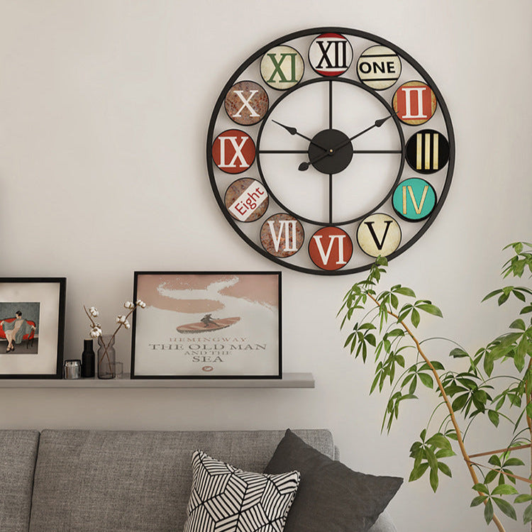Roman Numeric Large Silent Wall Clock