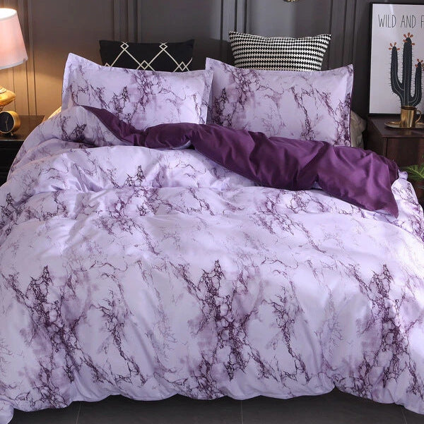 Marble Duvet Cover Bedding Set with Pillowcase