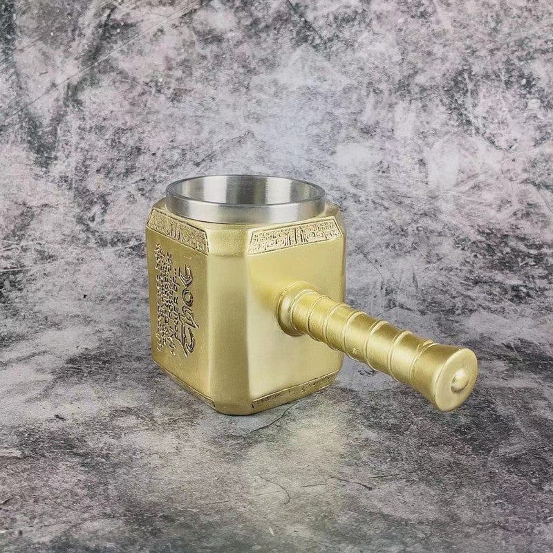 Thor's Hammer Stainless Steel Mug with Bottle Opener