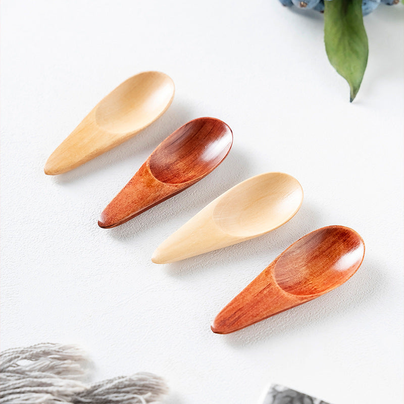 Wood Sugar Condiment Scoop Mini Tea Spoon