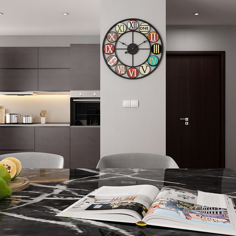 Roman Numeric Large Silent Wall Clock