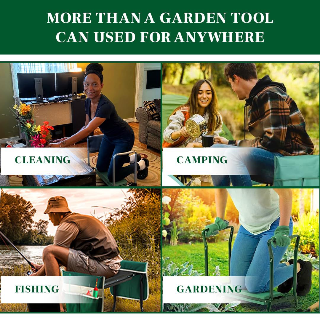 Lightweight Gardener Kneeler Bench Folding Seat