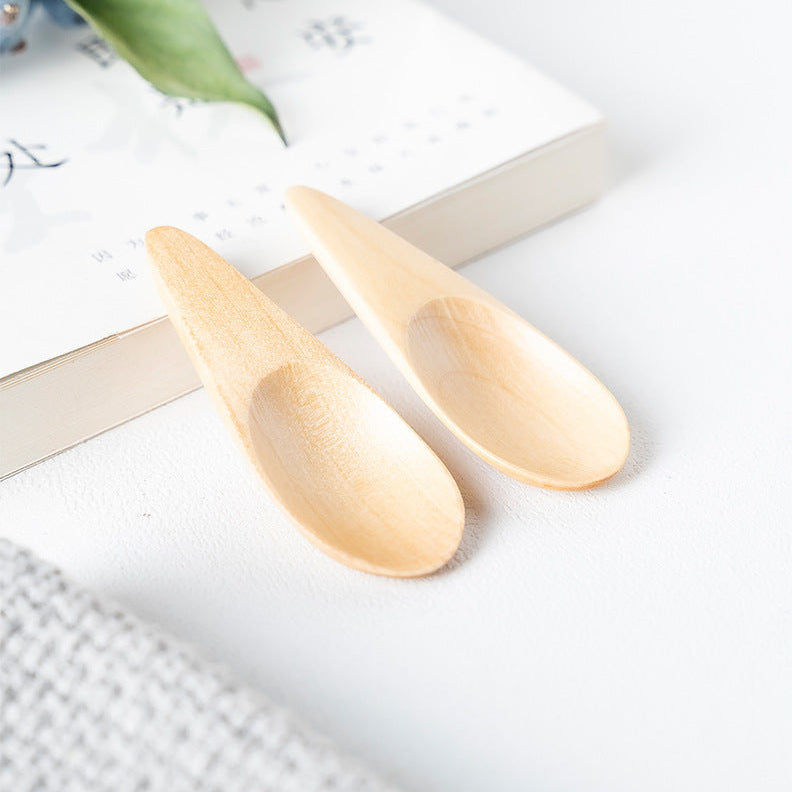 Wood Sugar Condiment Scoop Mini Tea Spoon