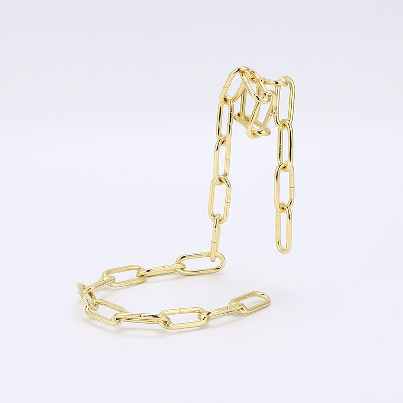 Floating Iron Link Chain Wine Bottle Holder 