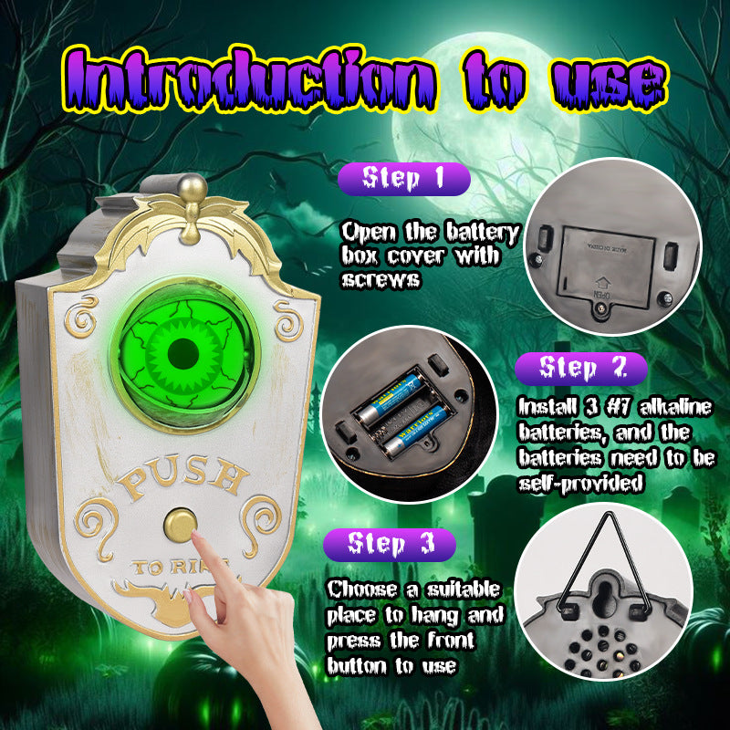 Halloween One-Eyed CCTV Doorbell Haunted House Decoration