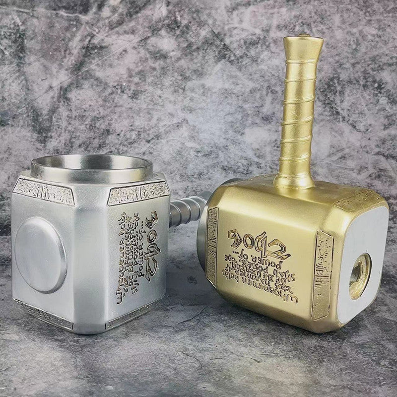 Thor's Hammer Stainless Steel Mug with Bottle Opener