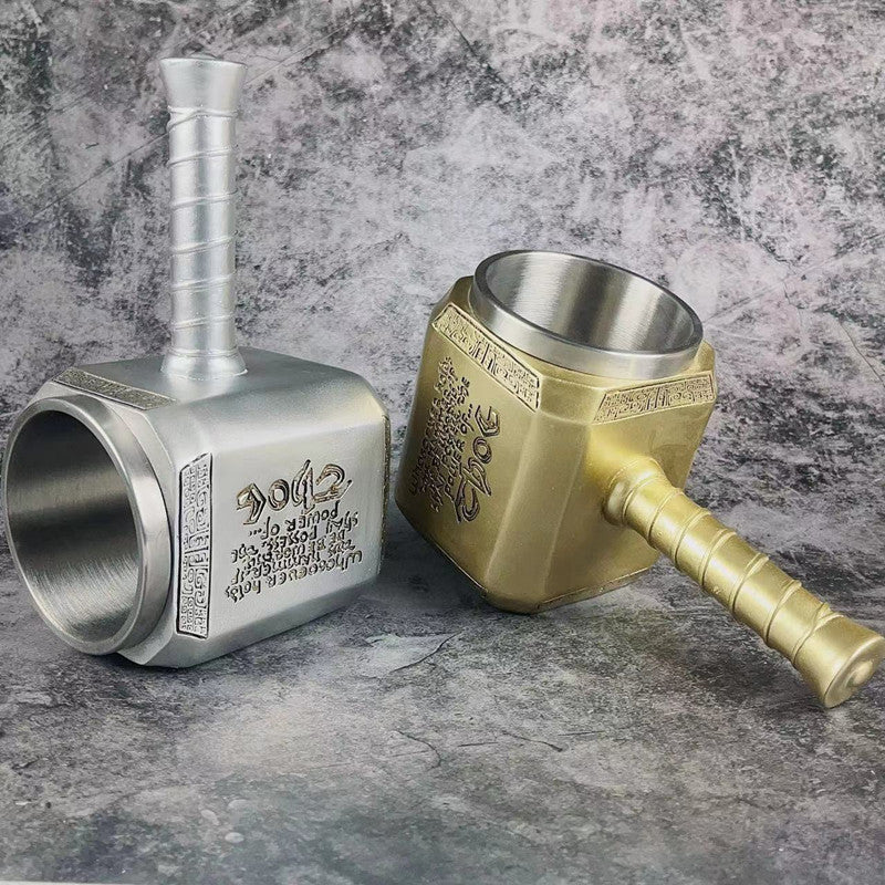 Thor's Hammer Stainless Steel Mug with Bottle Opener