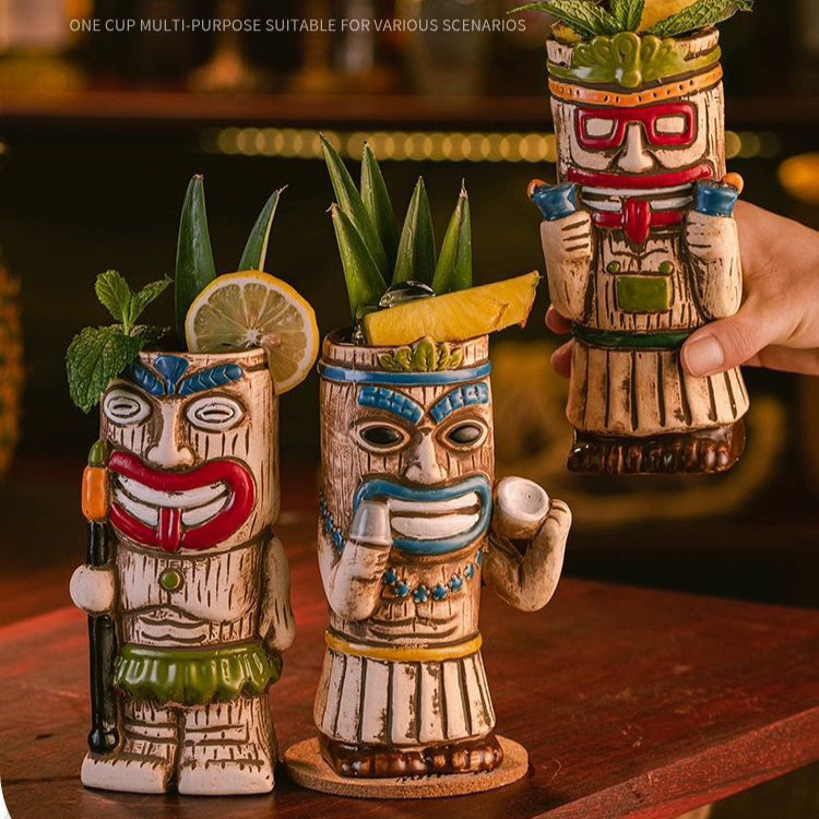 Hawaiian Exotic Tiki Cocktail Mug