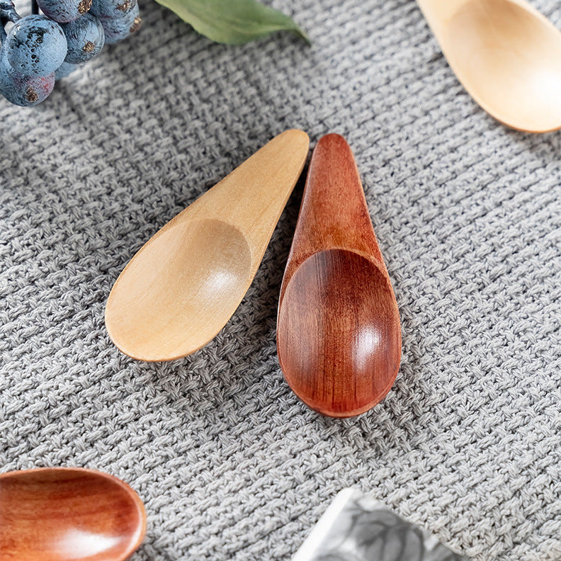 Wood Sugar Condiment Scoop Mini Tea Spoon