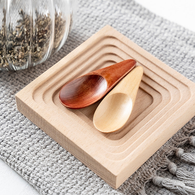 Wood Sugar Condiment Scoop Mini Tea Spoon