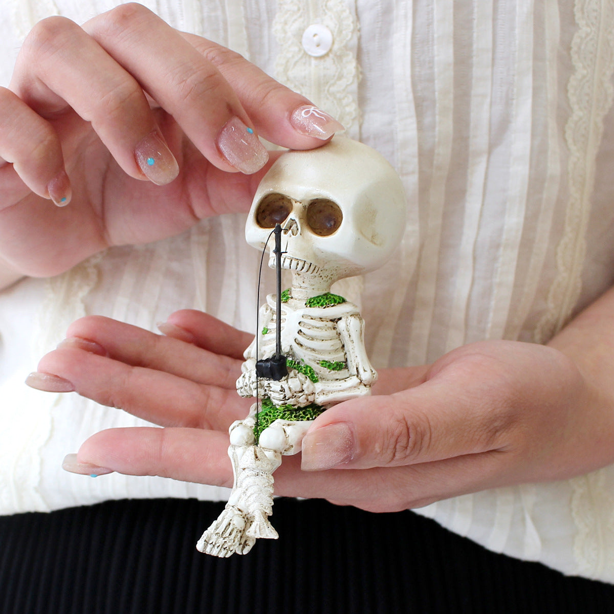Fishing Skeleton Halloween Festival Ornaments
