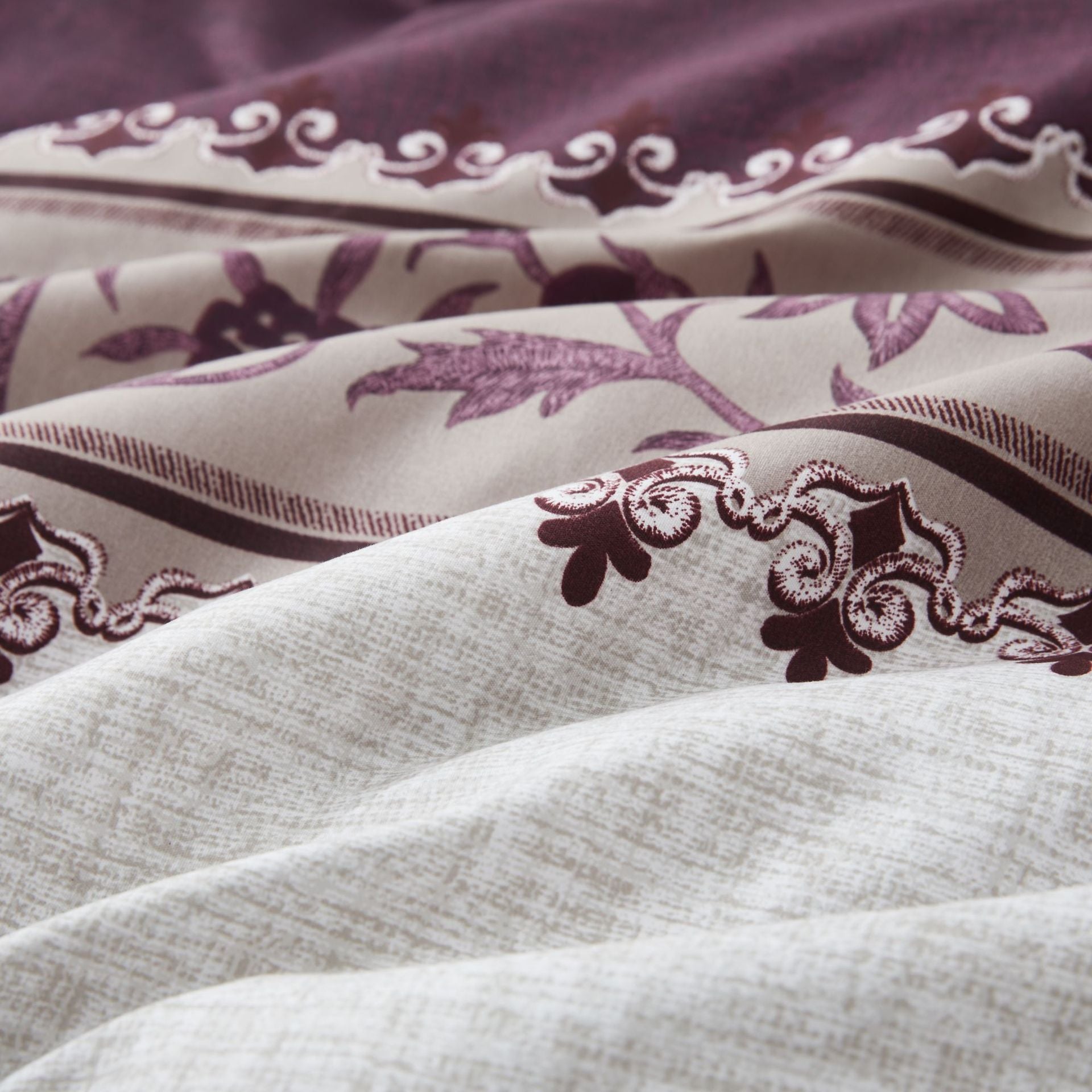 Comfy Farmhouse Boho Printed 3 Pieces Duvet Bedding Set