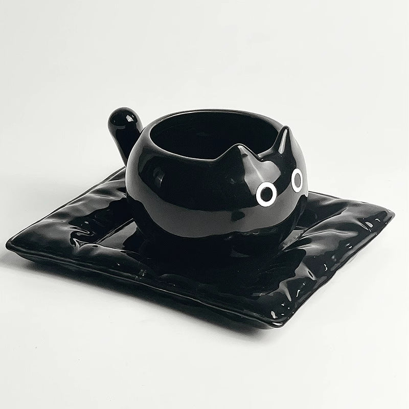 Cute Siamese Cat Ceramic Coffee Cups Breakfast Mug