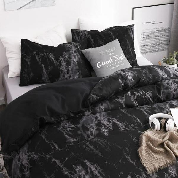 Marble Duvet Cover Bedding Set with Pillowcase