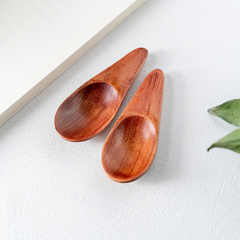 Wood Sugar Condiment Scoop Mini Tea Spoon