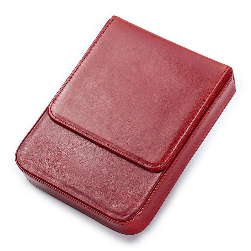 Handmade Leather Fountain Pen Case Organizer Holder
