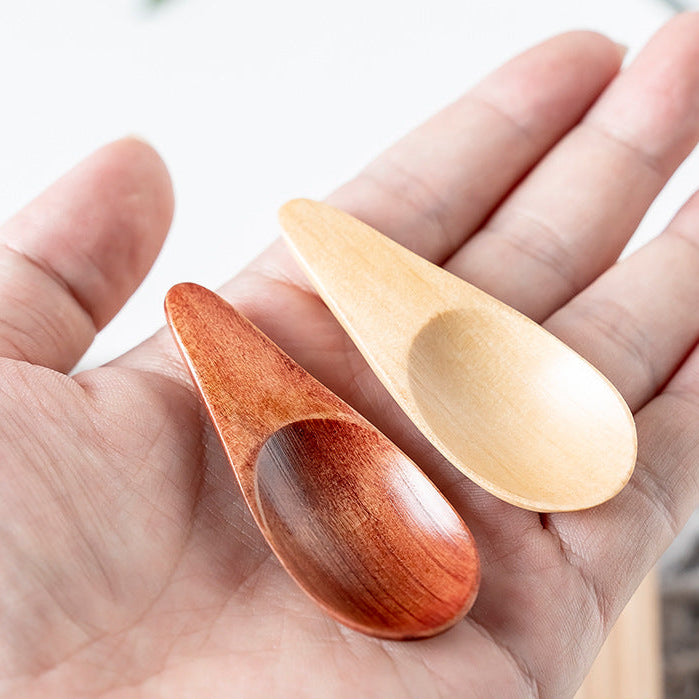 Wood Sugar Condiment Scoop Mini Tea Spoon