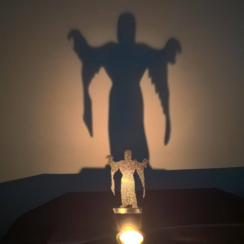 Whimsical Halloween Shadow Stand Candle Holder
