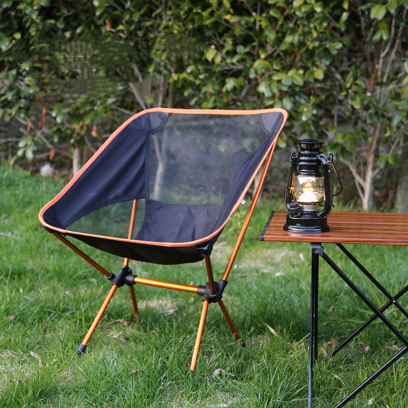 Aluminium Outdoor Foldable Camping Chair with Footrest