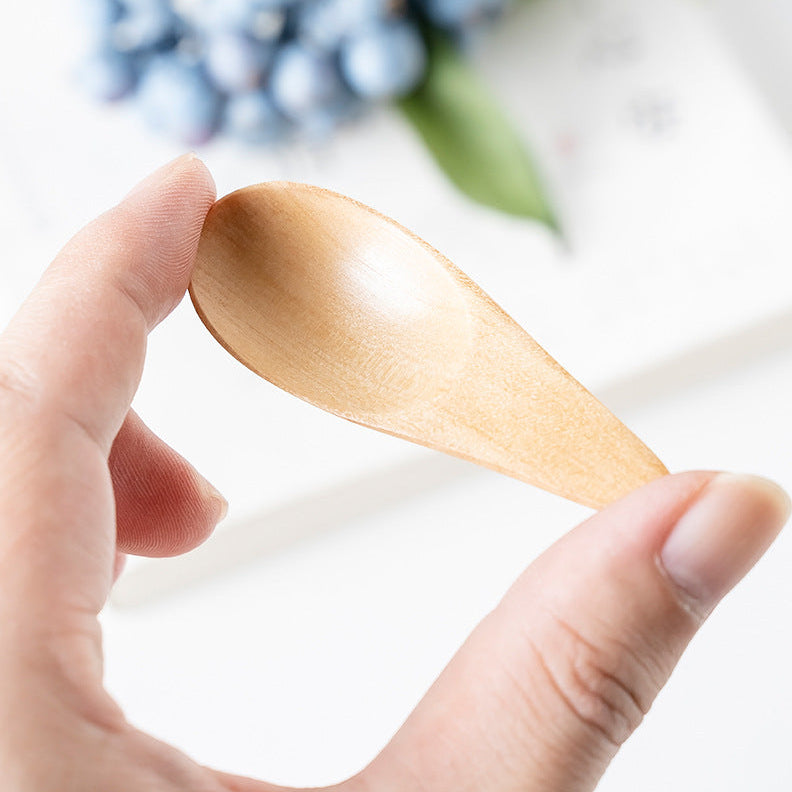 Wood Sugar Condiment Scoop Mini Tea Spoon