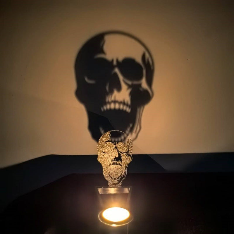 Whimsical Halloween Shadow Stand Candle Holder