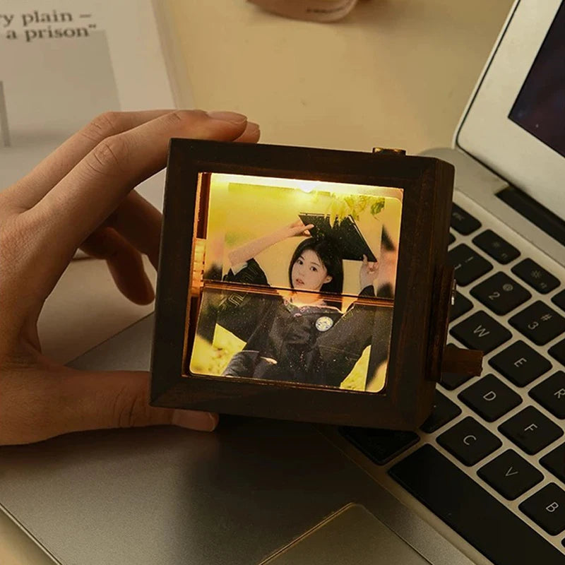 Personalized Photo Flip Book Frame with Light