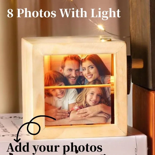 Personalized Photo Flip Book Frame with Light
