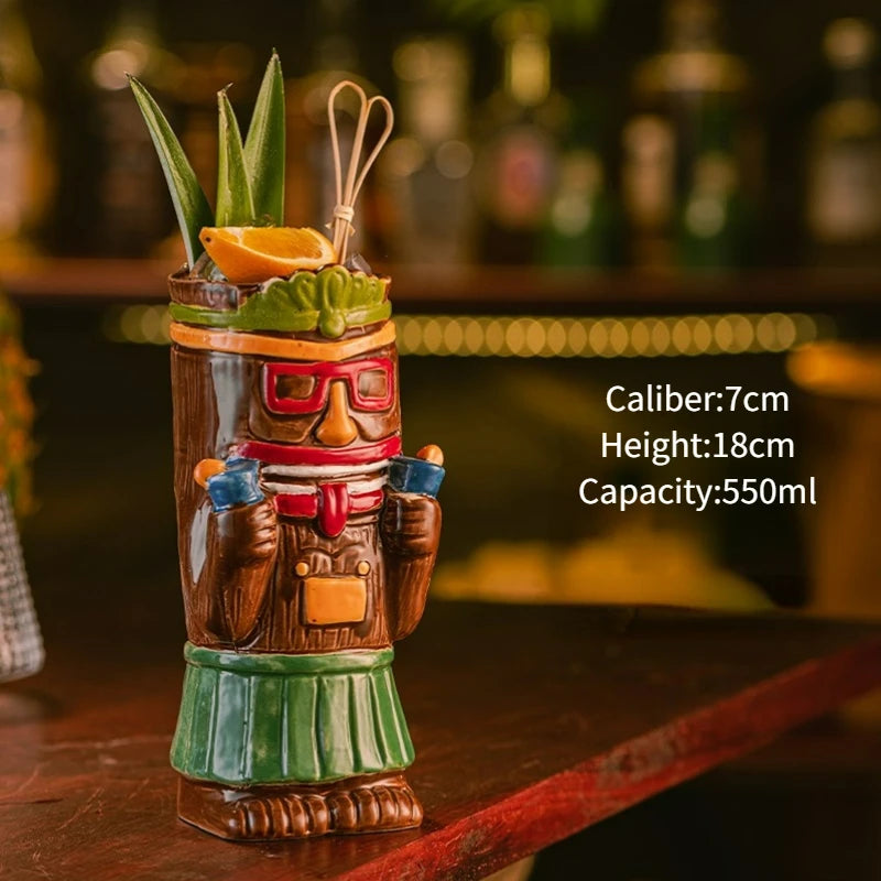Hawaiian Exotic Tiki Cocktail Mug
